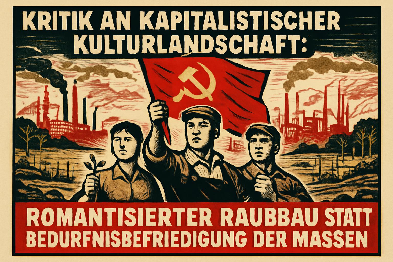 Kritik an kapitalistischer Kulturlandschaft: Romantisierter Raubbau statt Bedürfnisbefriedigung der Massen 🚩🌱