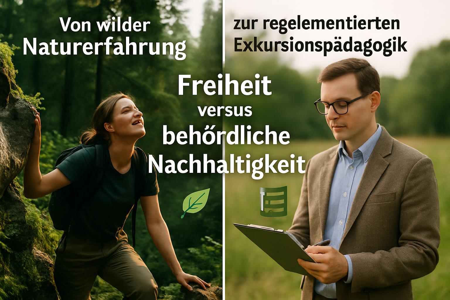Von wilder Naturerfahrung zur reglementierten Exkursionspädagogik: Freiheit versus behördliche Nachhaltigkeit 🌿📝