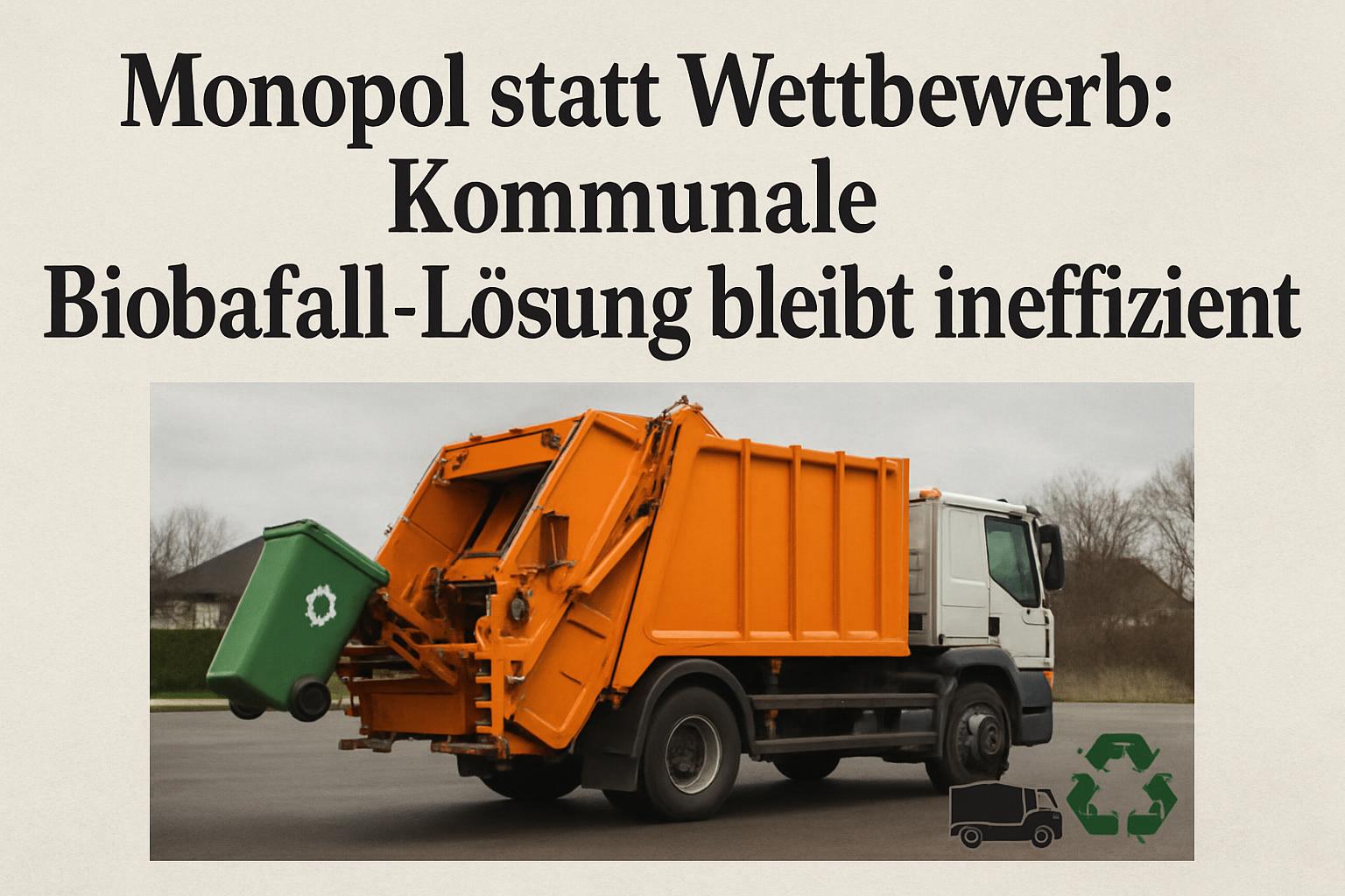 Monopol statt Wettbewerb: Kommunale Bioabfall-Lösung bleibt ineffizient 🚛♻️