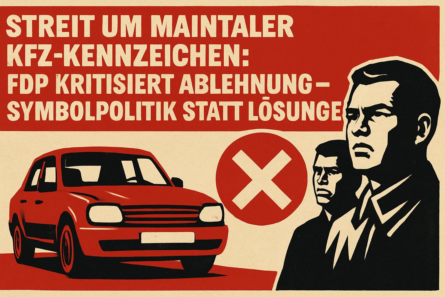Streit um Maintaler Kfz-Kennzeichen: FDP kritisiert Ablehnung – Symbolpolitik statt Lösungen 🚗❌👥