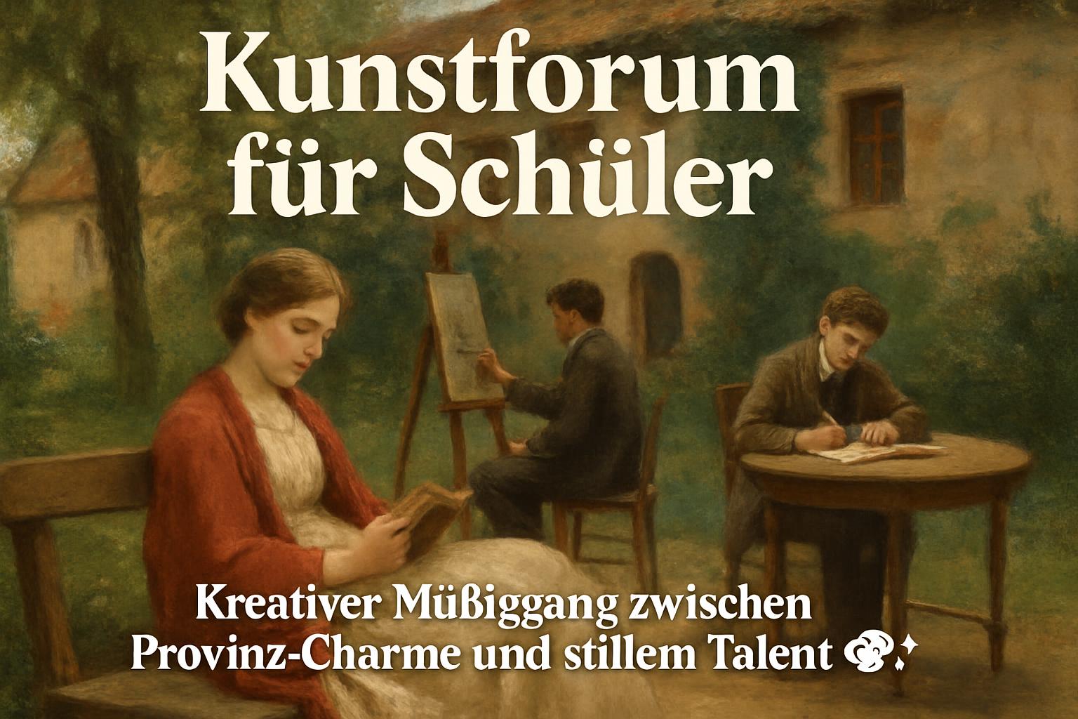Kunstforum für Schüler: Kreativer Müßiggang zwischen Provinz-Charme und stillem Talent 🎨✨