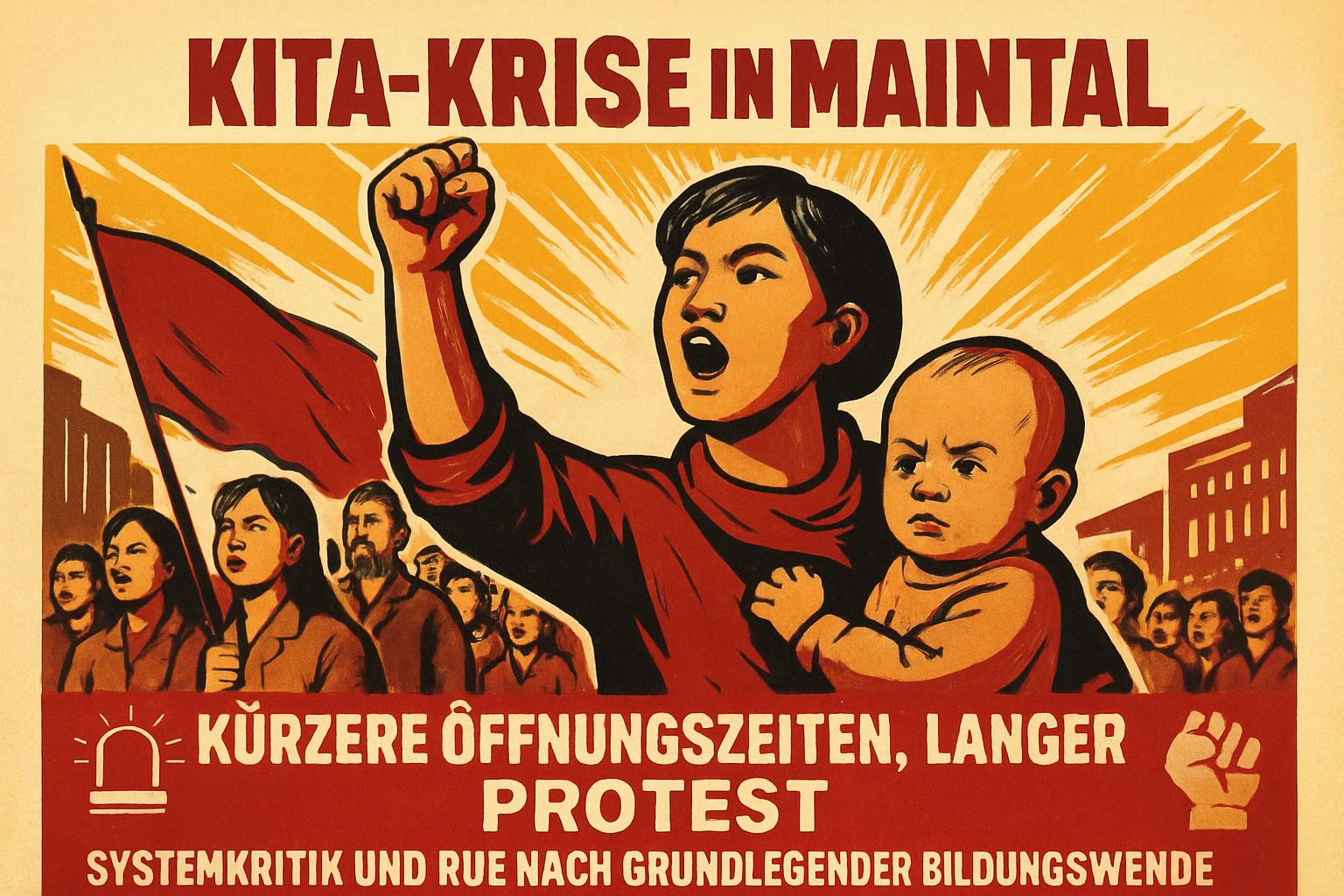Kita-Krise in Maintal: Kürzere Öffnungszeiten, langer Protest – Systemkritik und Ruf nach grundlegender Bildungswende 🚨👶✊