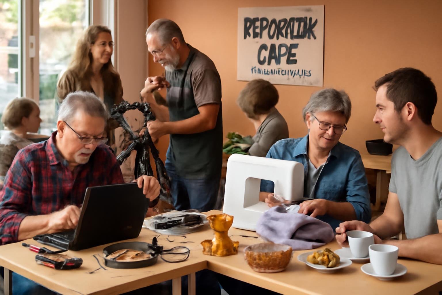 Reparatur-Café Bischofsheim: Freiwillige reparieren, Müll vermeiden, Nachbarschaft stärken ☕️🍰🛠️♻️🤝