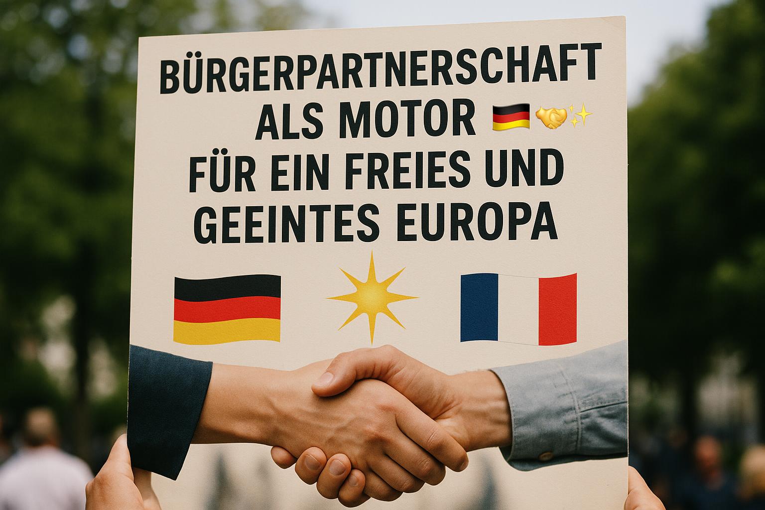 Bürgerpartnerschaft als Motor für ein freies und geeintes Europa 🇩🇪🇫🇷🤝✨