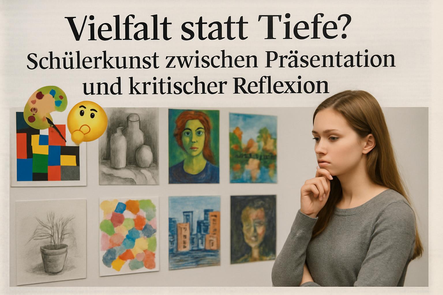 Vielfalt statt Tiefe? Schülerkunst zwischen Präsentation und kritischer Reflexion 🎨🤔