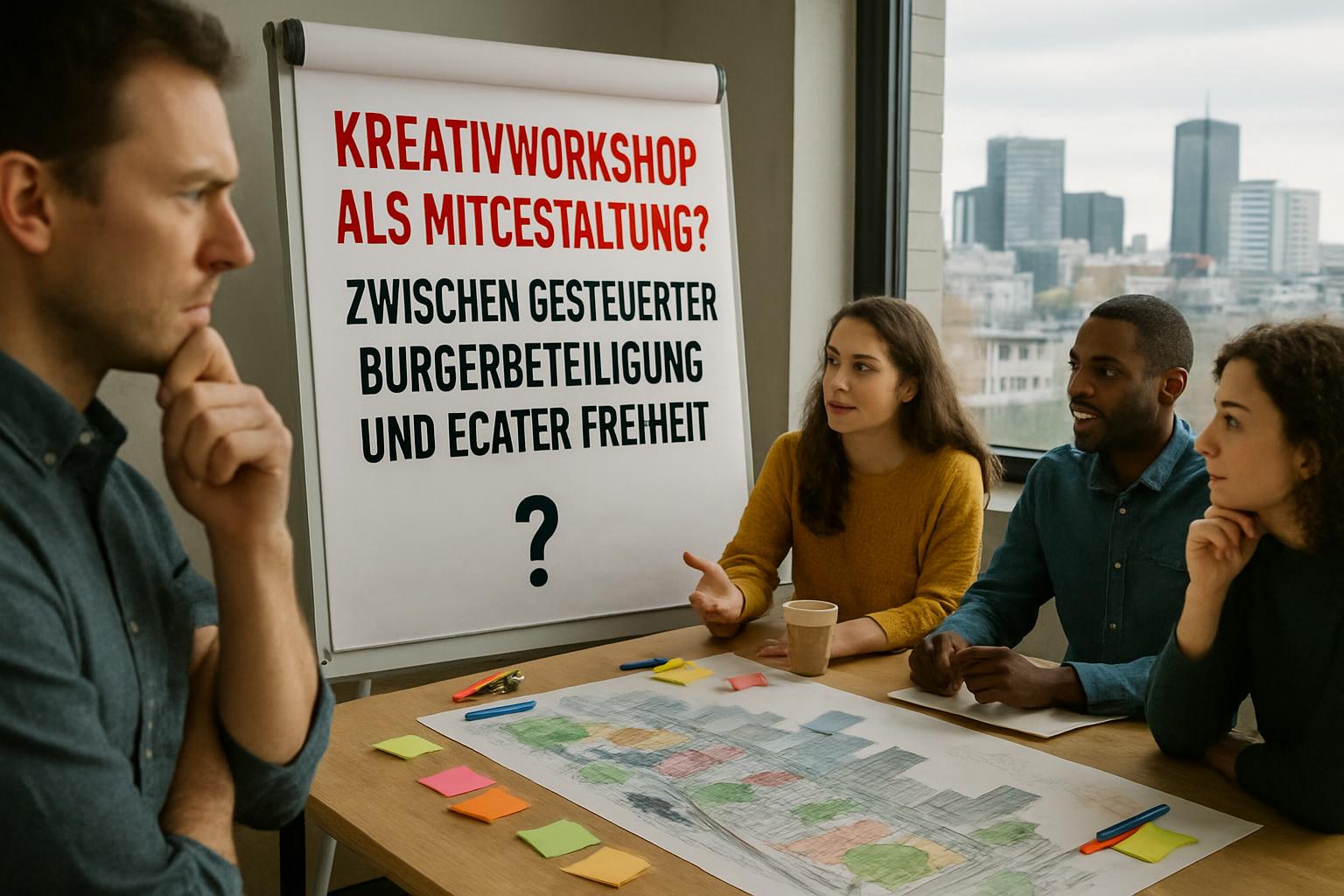 Kreativworkshop als Mitgestaltung? Zwischen gesteuerter Bürgerbeteiligung und echter Freiheit 🖼️🏙️🤔