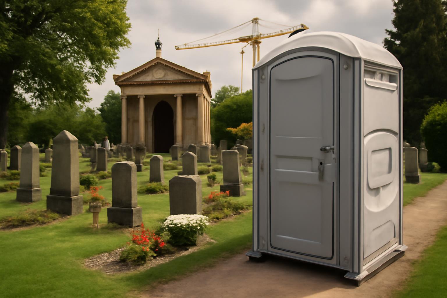 Sparen am Stillen Ort: Trauerhalle weicht Pragmatismus und Plastiktoilette auf Maintals Friedhof 🏗️🪦🚽