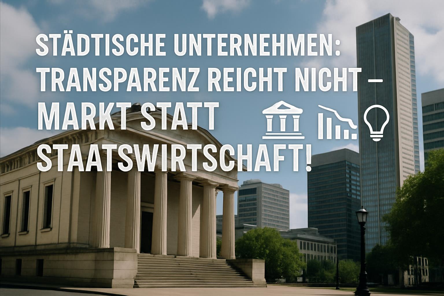 Städtische Unternehmen: Transparenz reicht nicht – Markt statt Staatswirtschaft! 🏛️📉💡