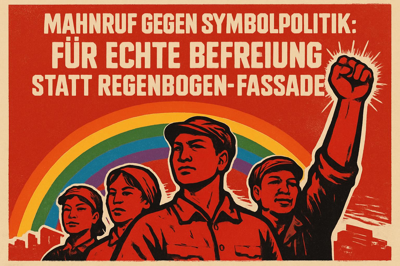Mahnruf gegen Symbolpolitik: Für echte Befreiung statt Regenbogen-Fassade 🌈✊🗯️