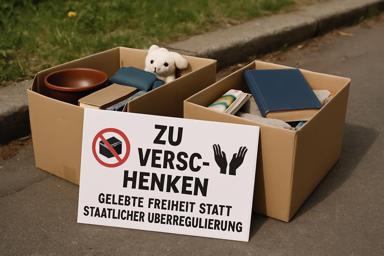 „Zu verschenken“-Kisten: Gelebte Freiheit statt staatlicher Überregulierung 🚫📦👐