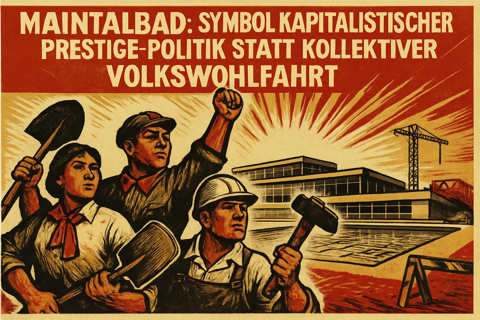 Maintalbad: Symbol kapitalistischer Prestige-Politik statt kollektiver Volkswohlfahrt 🏊‍♂️🚧🛠️