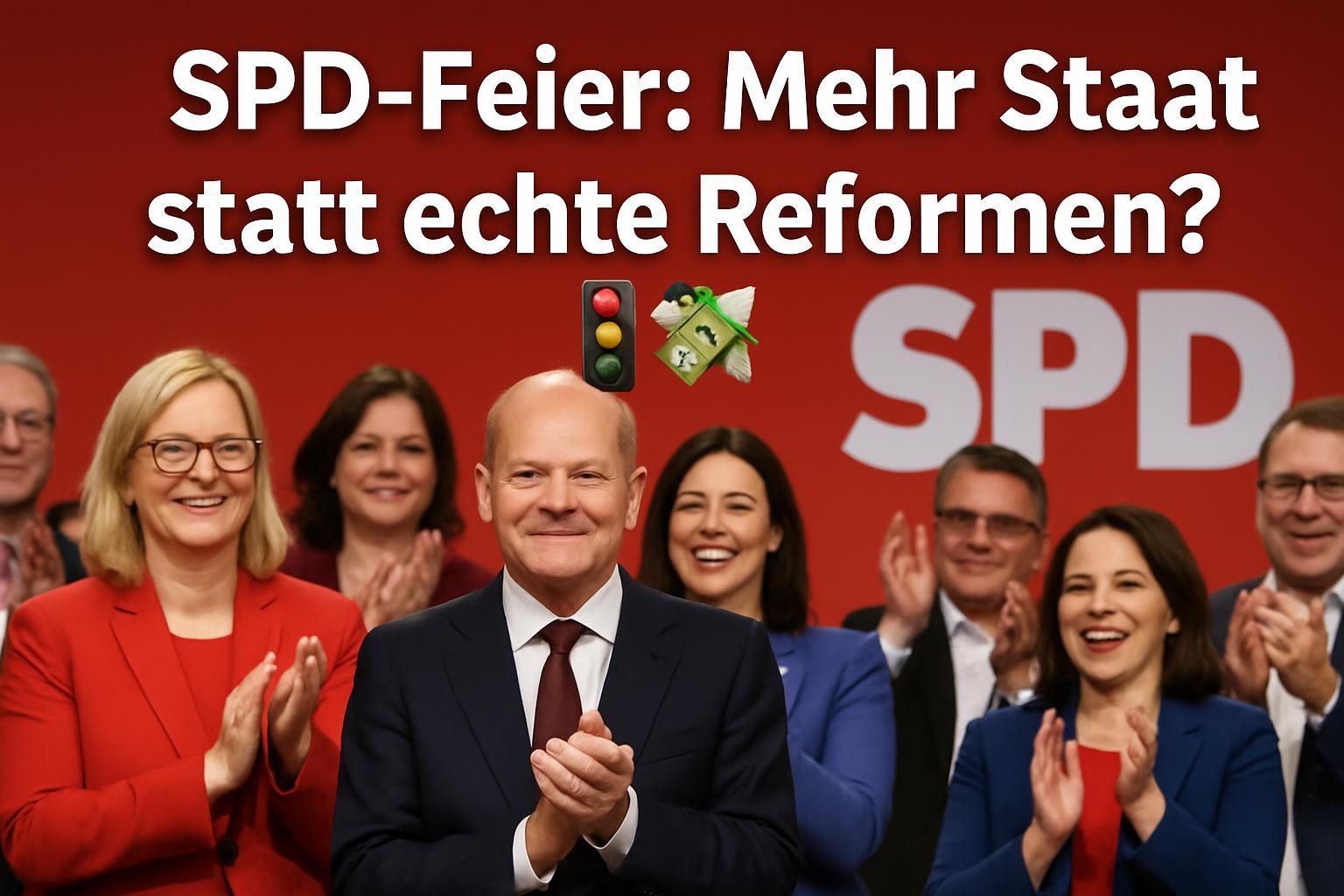SPD-Feier: Mehr Staat statt echte Reformen? 🚦💸