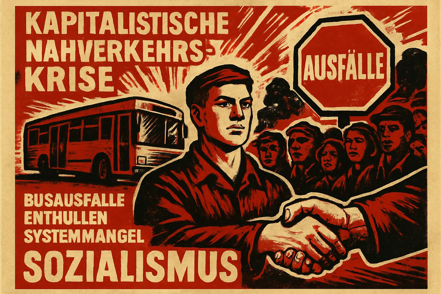 Kapitalistische Nahverkehrs-Krise: Busausfälle enthüllen Systemmängel, Sozialismus als Ausweg 🚍🛑🤝